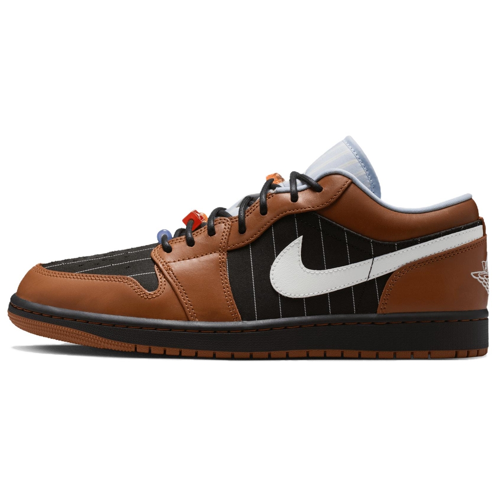 Jordan Air Jordan 1 Low top Vintage Basketball Shoes Men's Dark Brown