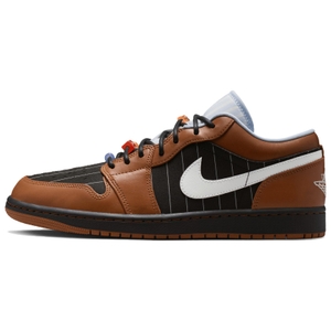 Jordan Air Jordan 1 Low top Vintage Basketball Shoes Men's Dark Brown